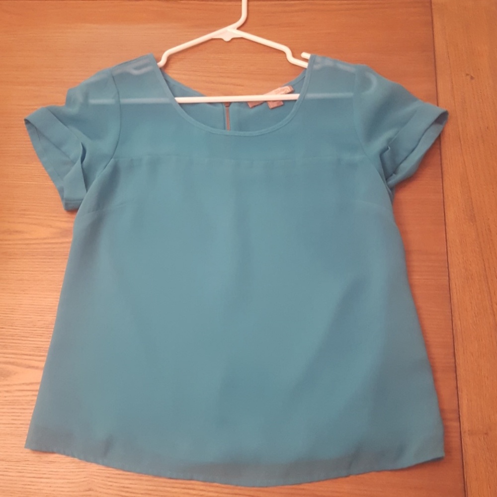 Teal shirt